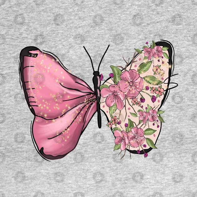 Floral Butterfly by Mastilo Designs